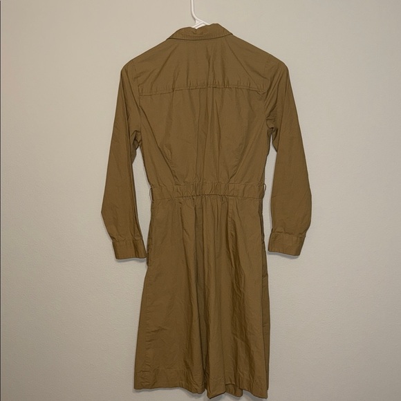 J. Crew Honey Brown Shirt Dress - size 0. F - Picture 3 of 7